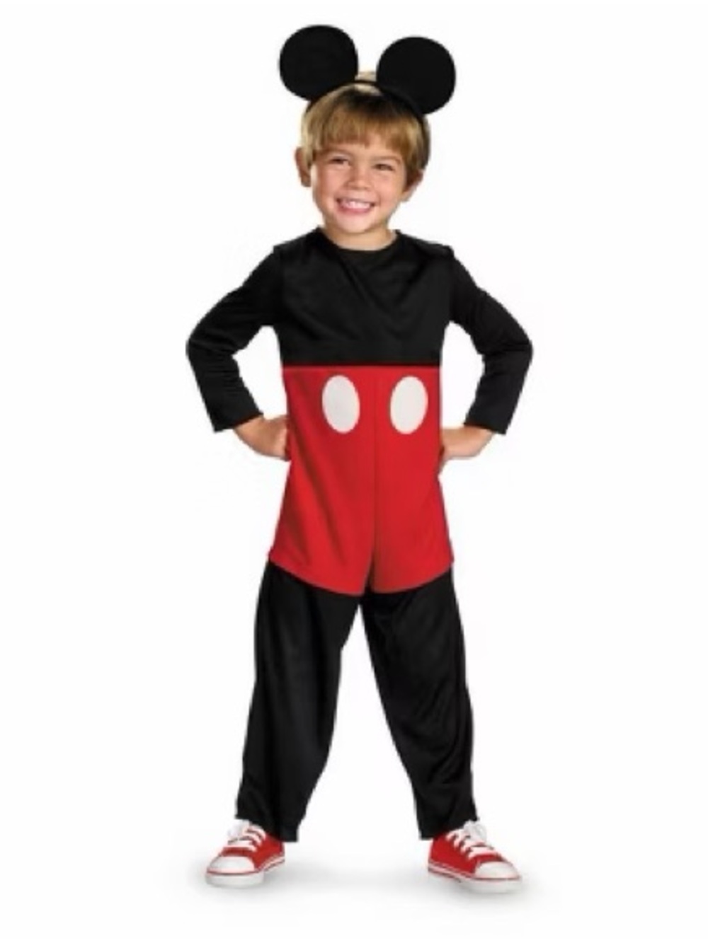 Toddler Mickey Mouse costume with ears 3T-4T